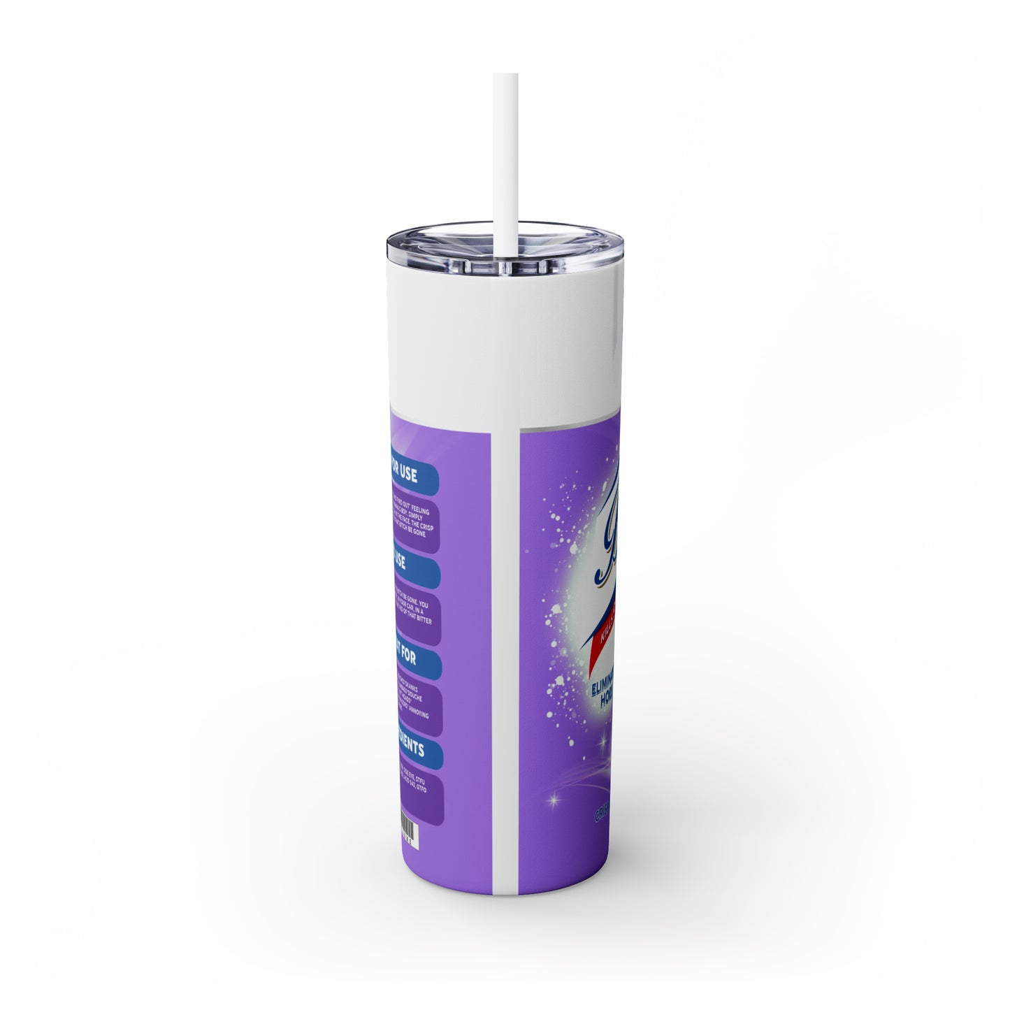 Skinny Tumbler with Straw, 20oz