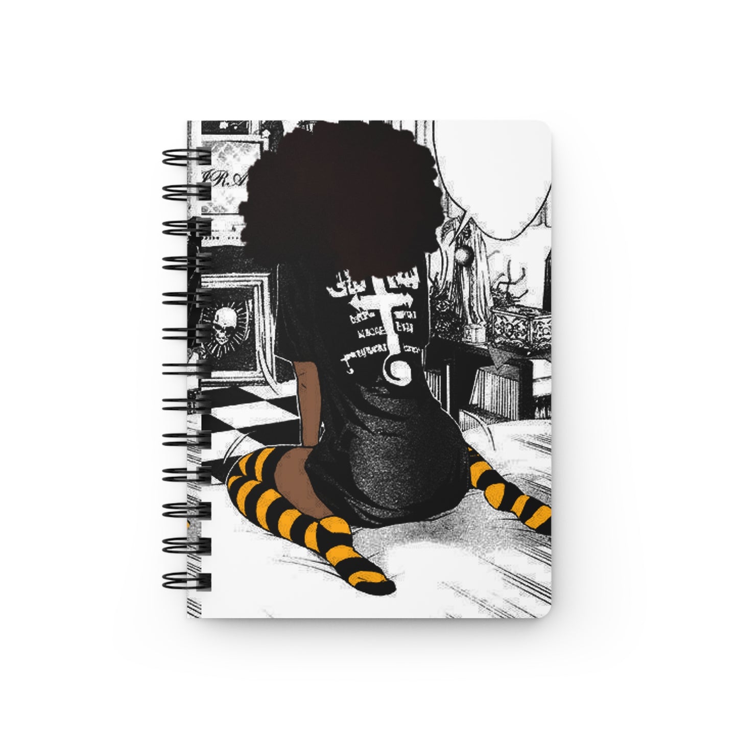 Afro girl Spiral Bound Journal
