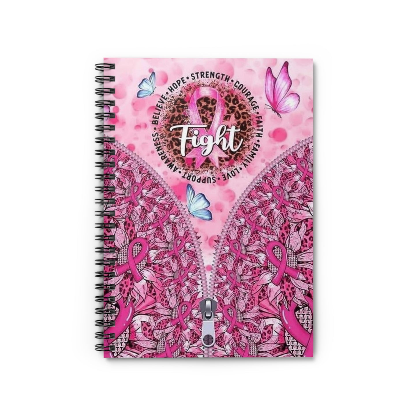 Fight Spiral Notebook - Ruled Line