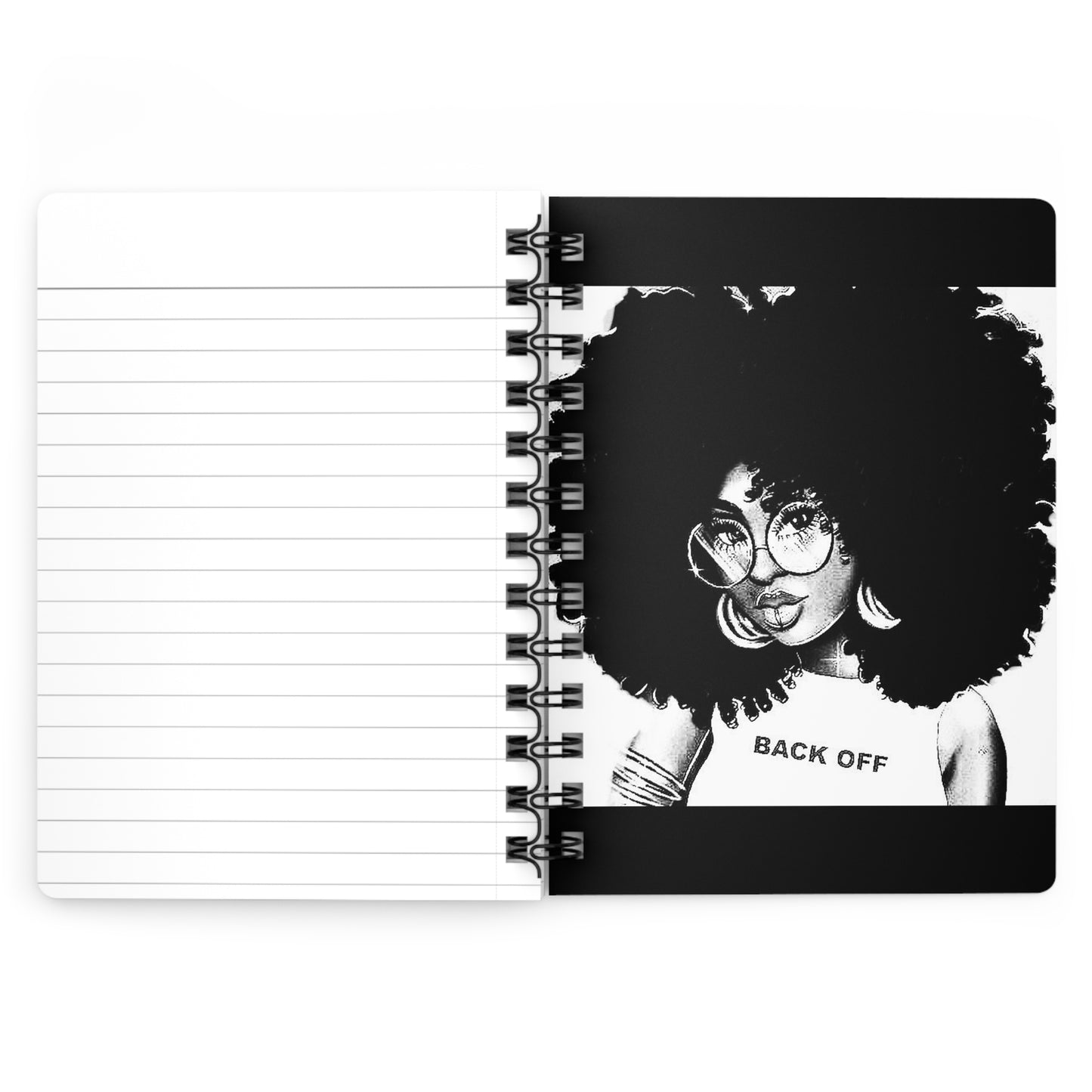Afro girl Spiral Bound Journal