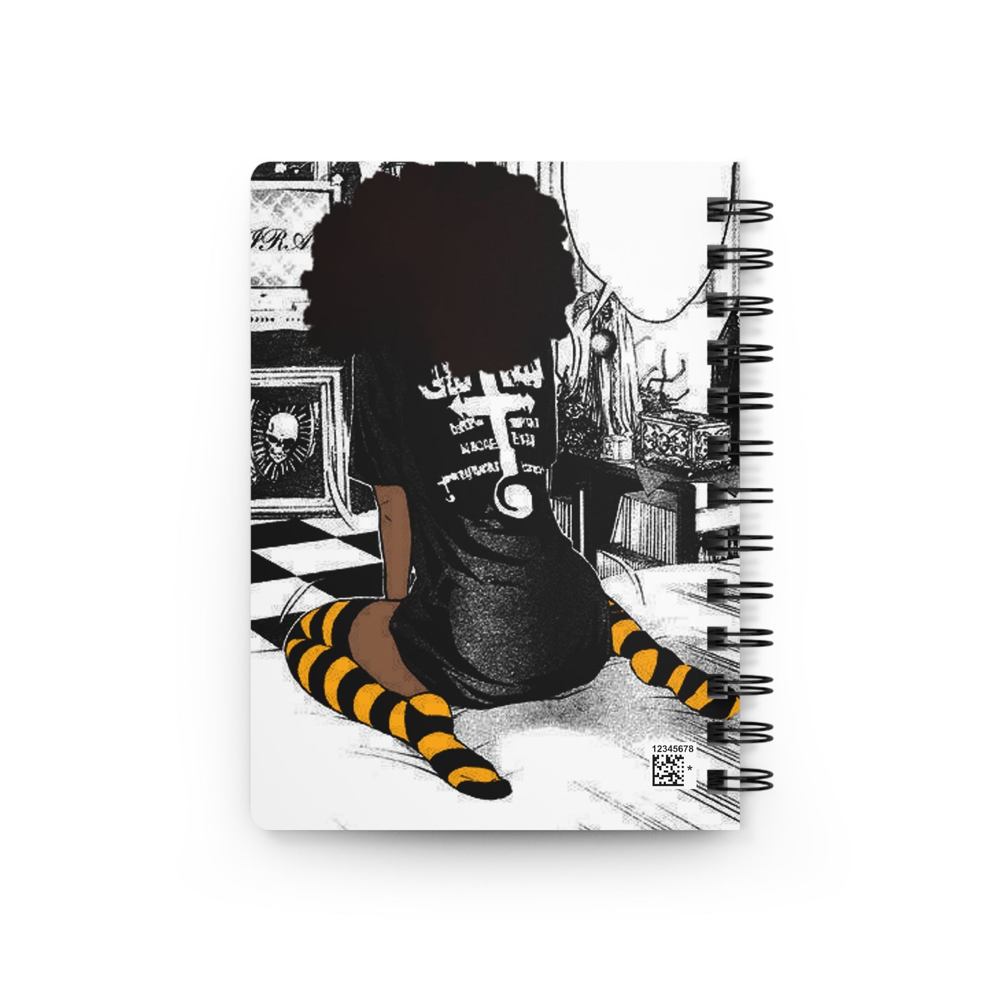 Afro girl Spiral Bound Journal