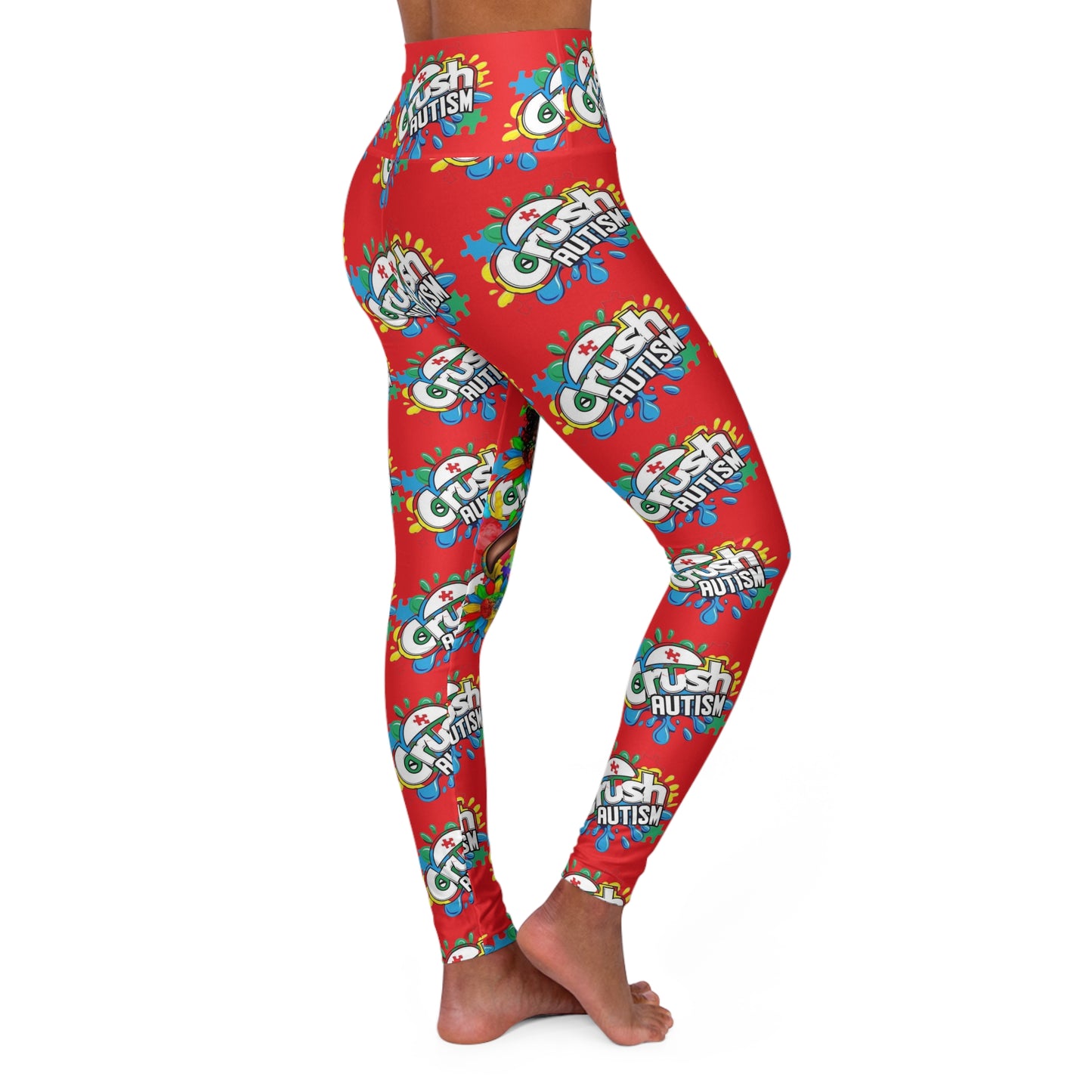 High Waisted Autism Yoga Leggings