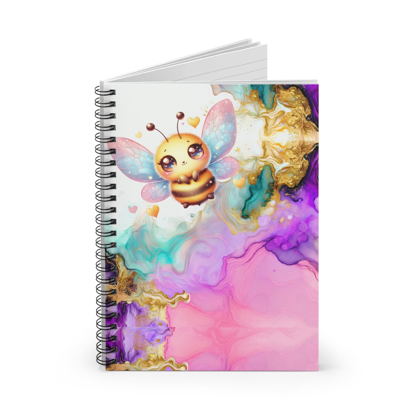 Bee Spiral Notebook - Ruled Line