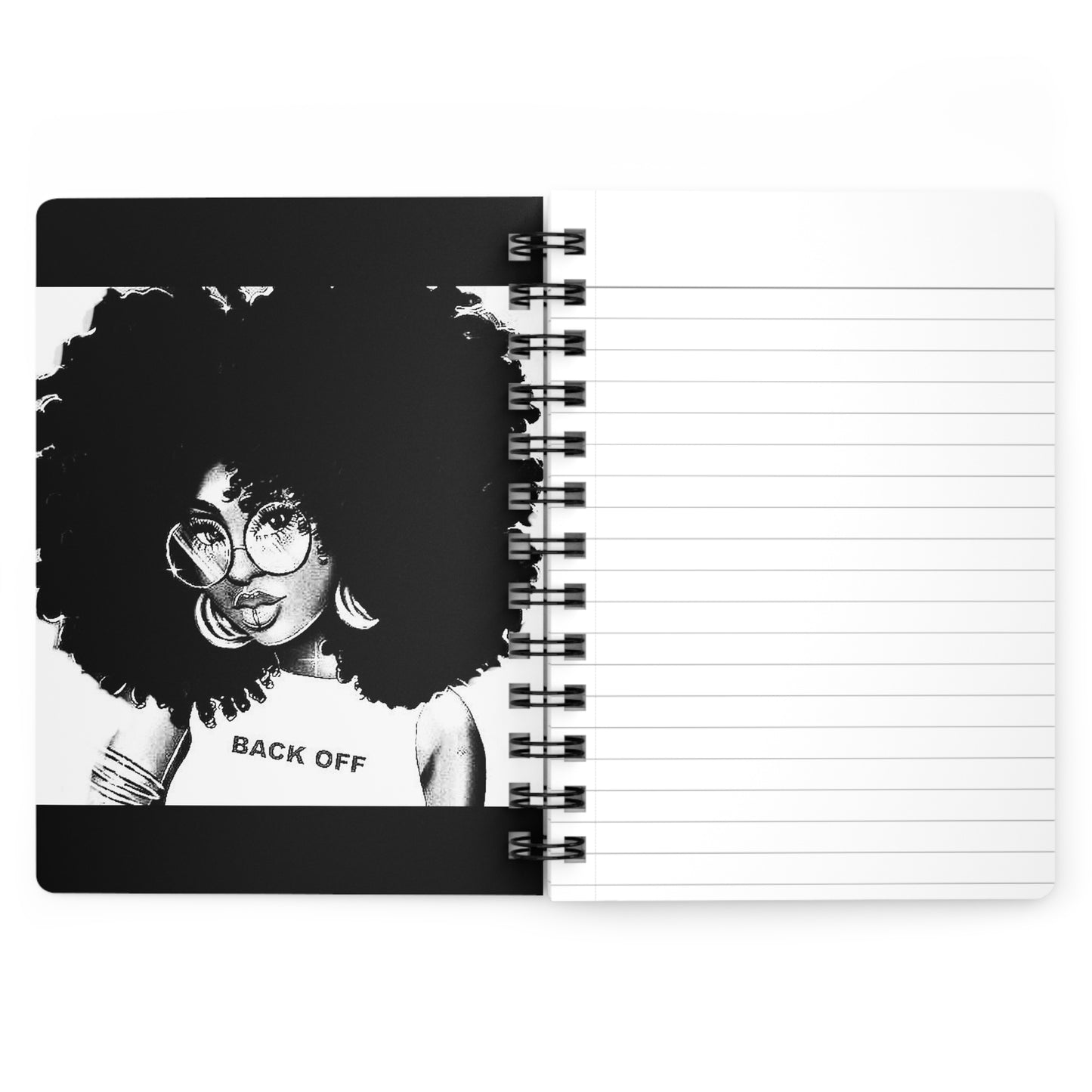 Afro girl Spiral Bound Journal