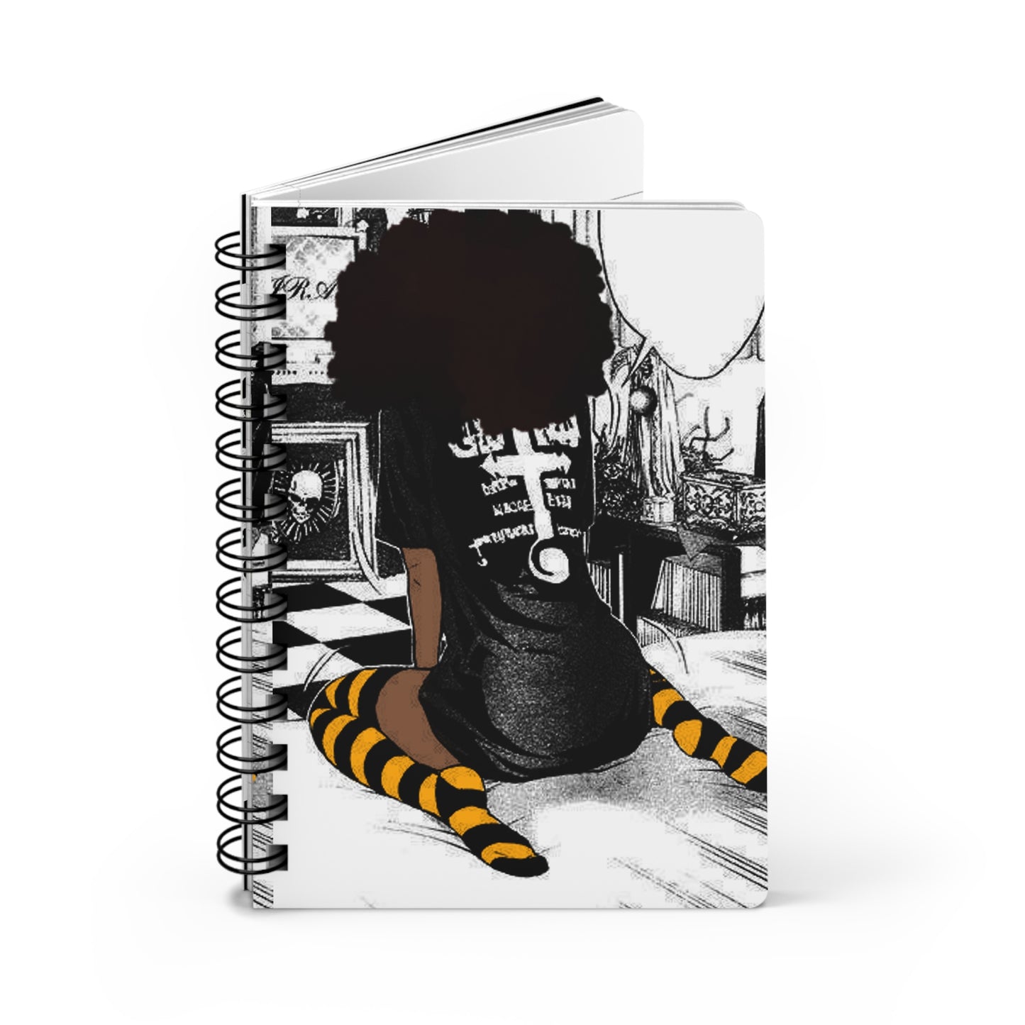 Afro girl Spiral Bound Journal