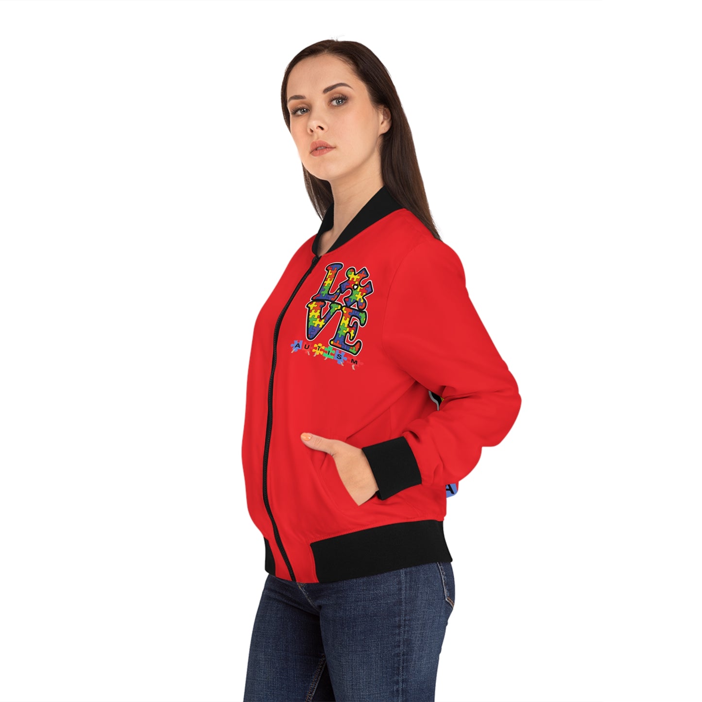 Autism Women's Bomber Jacket