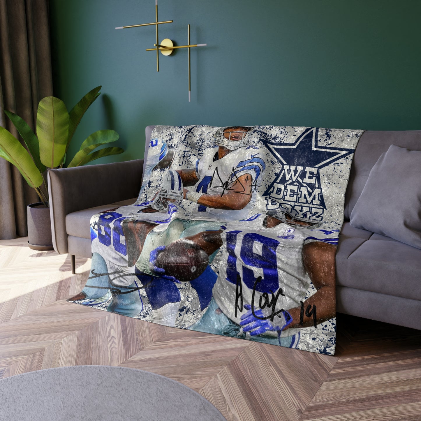 Crushed Velvet Cowboys Blanket