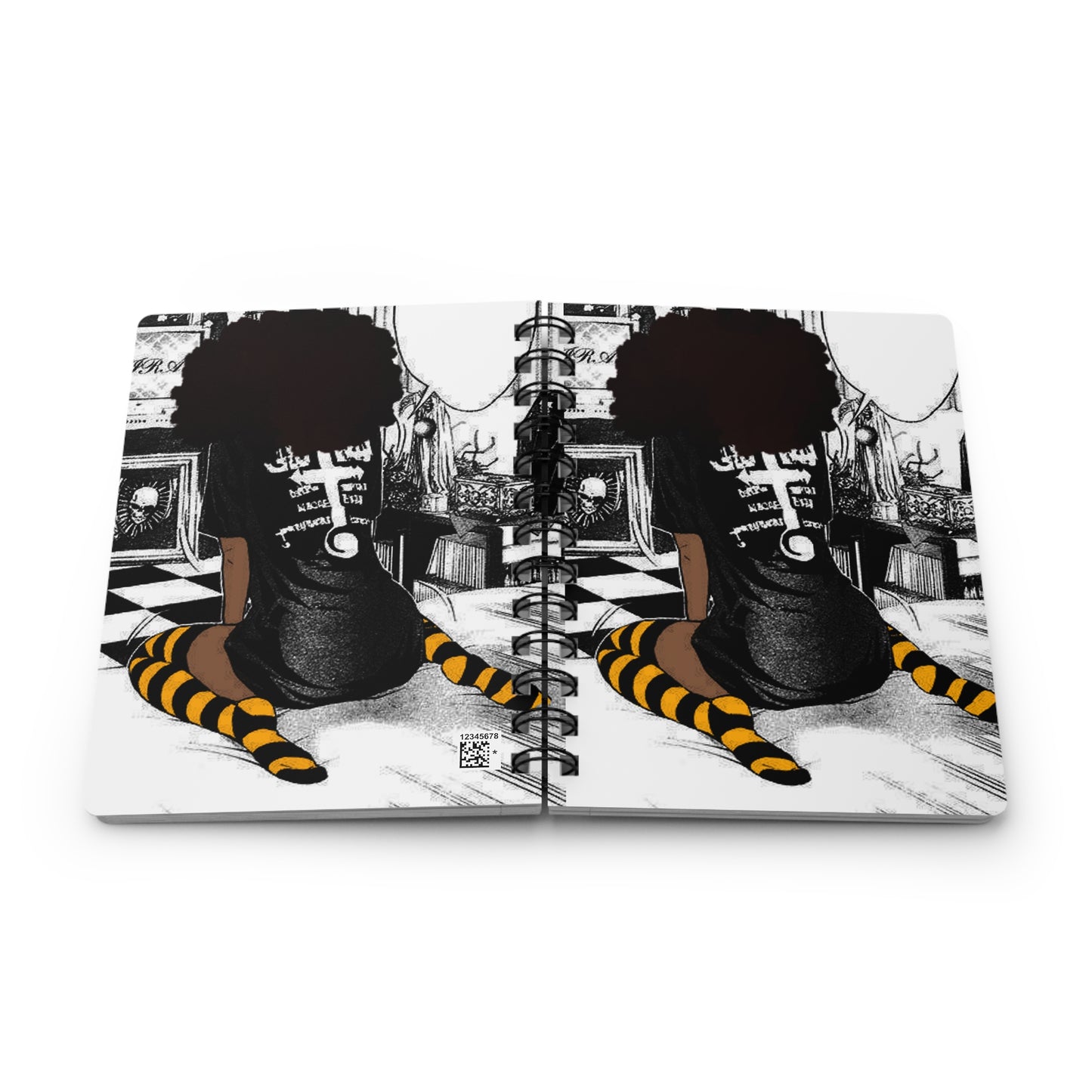 Afro girl Spiral Bound Journal