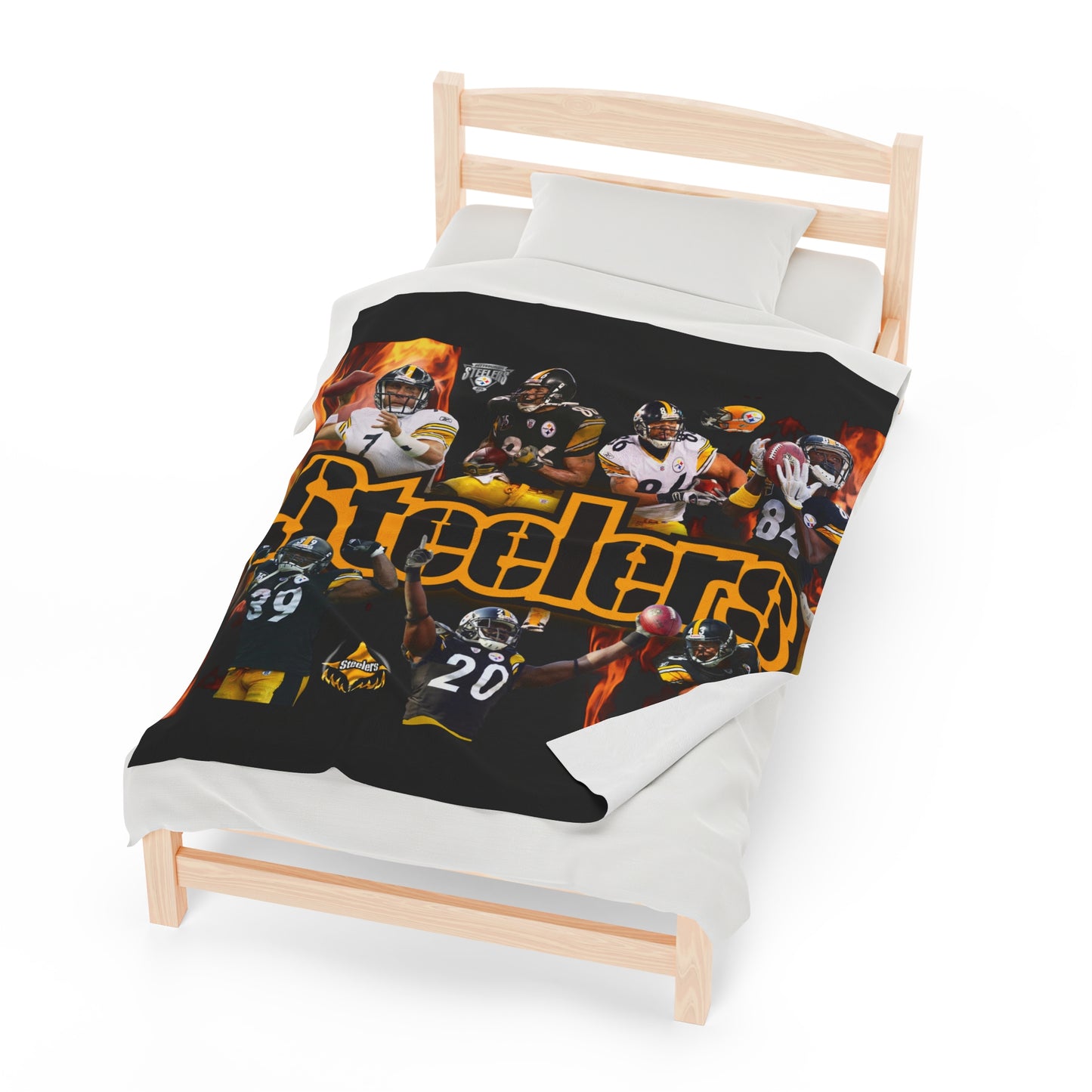 Velveteen Plush Steelers Blanket
