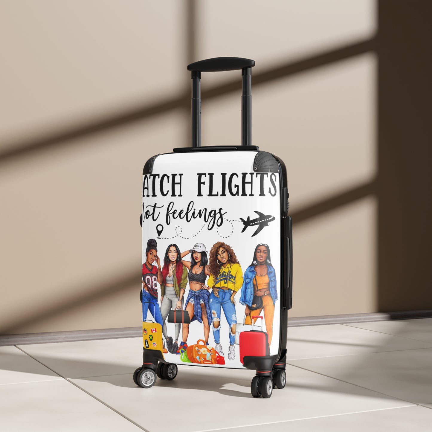 catch flights not feelings Suitcase