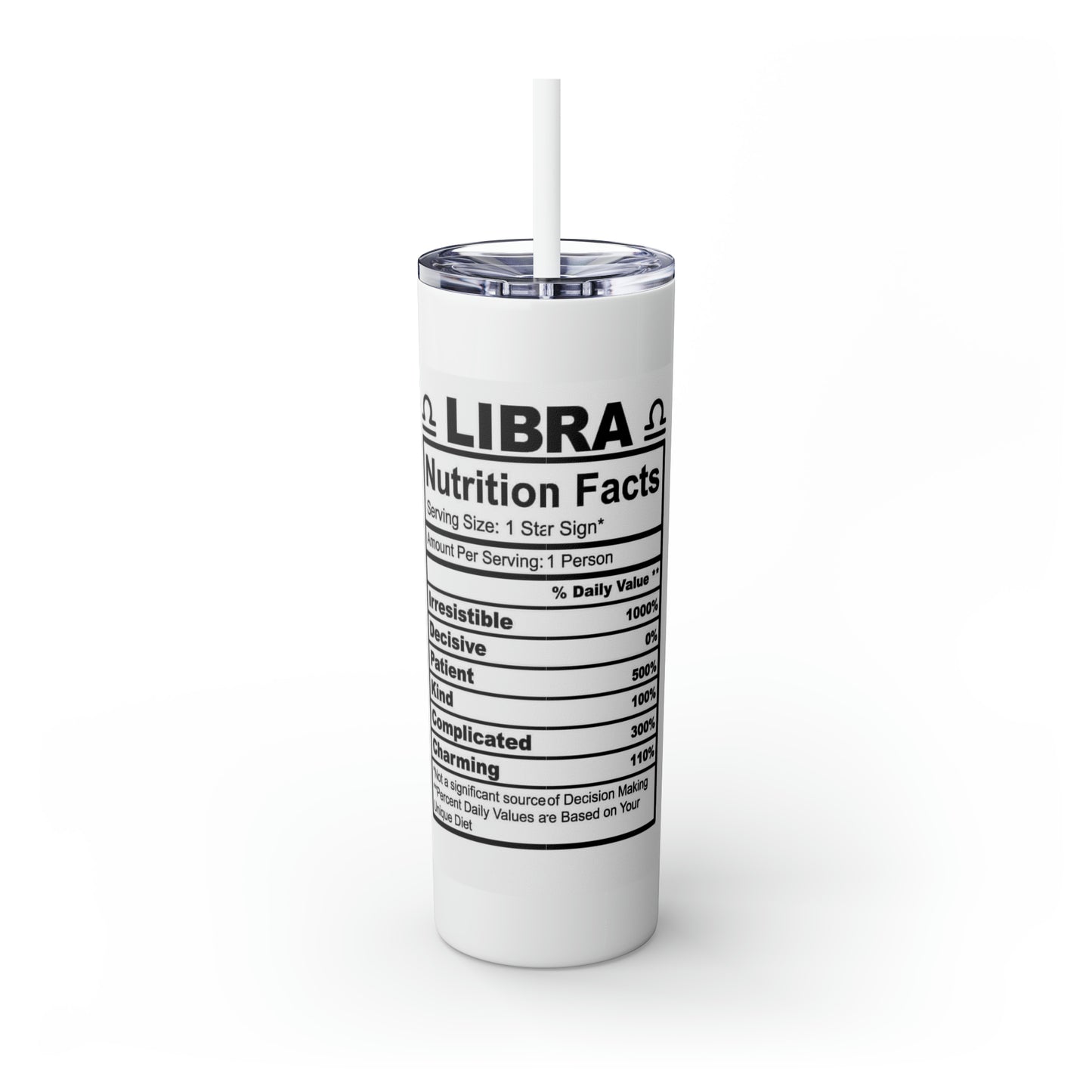 Libra Tumbler with Straw, 20oz