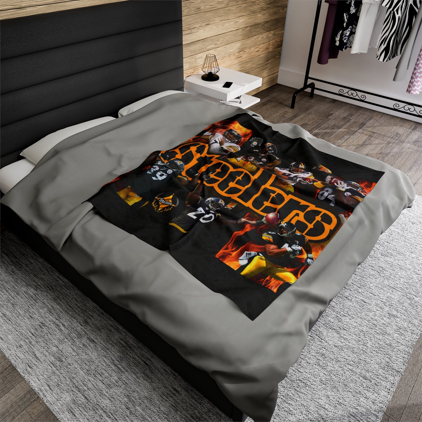 Velveteen Plush Steelers Blanket