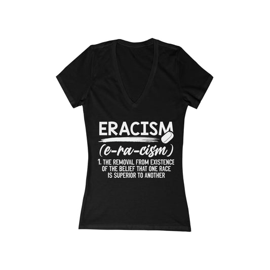 Women's Jersey Short Sleeve Deep V-Neck Tee