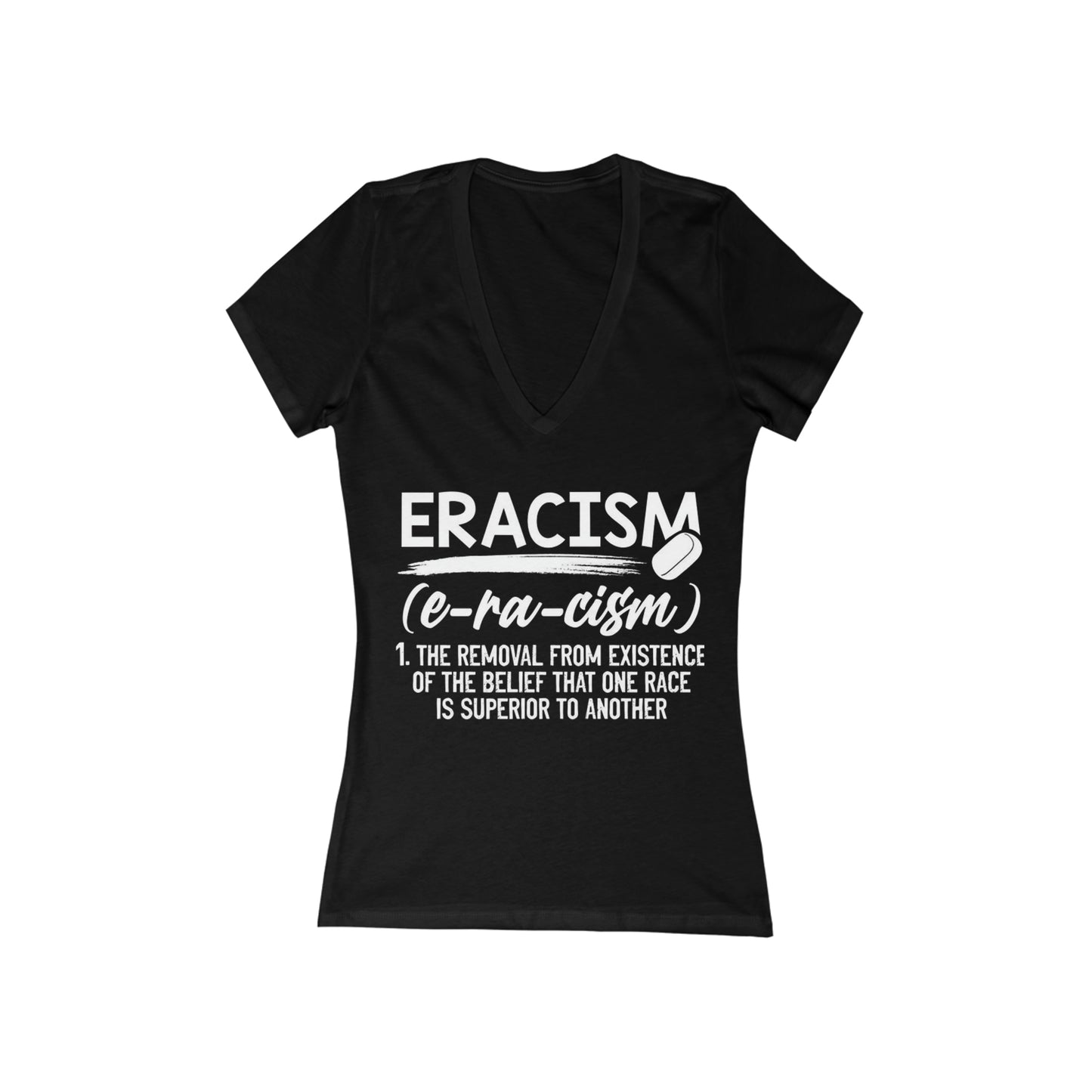 Women's Jersey Short Sleeve Deep V-Neck Tee
