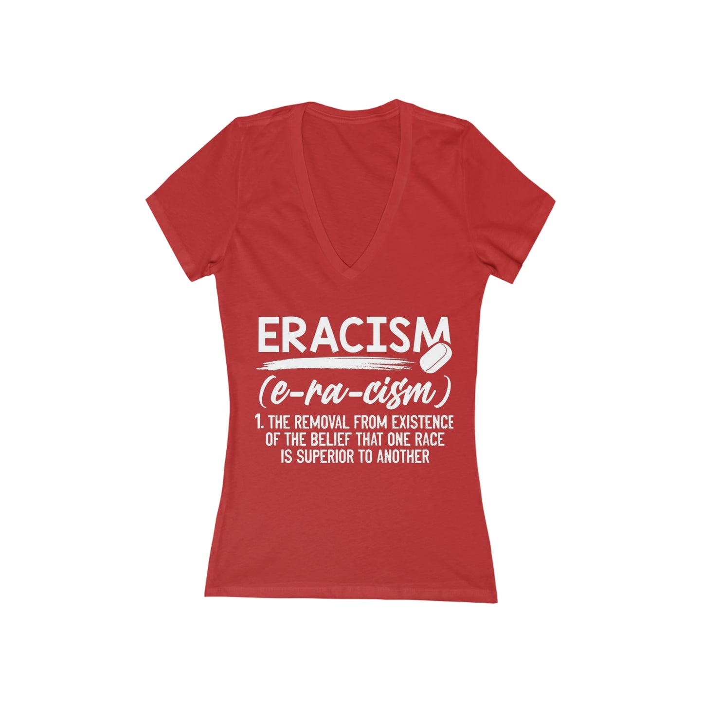 Women's Jersey Short Sleeve Deep V-Neck Tee