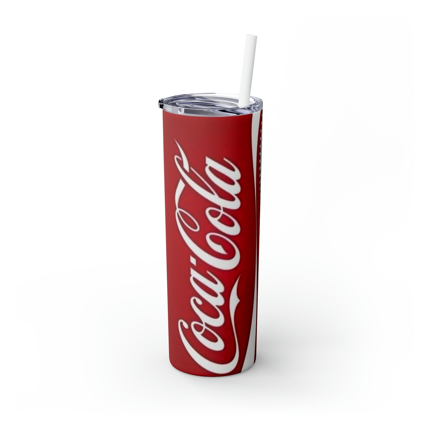 Cola Skinny Tumbler with Straw, 20oz