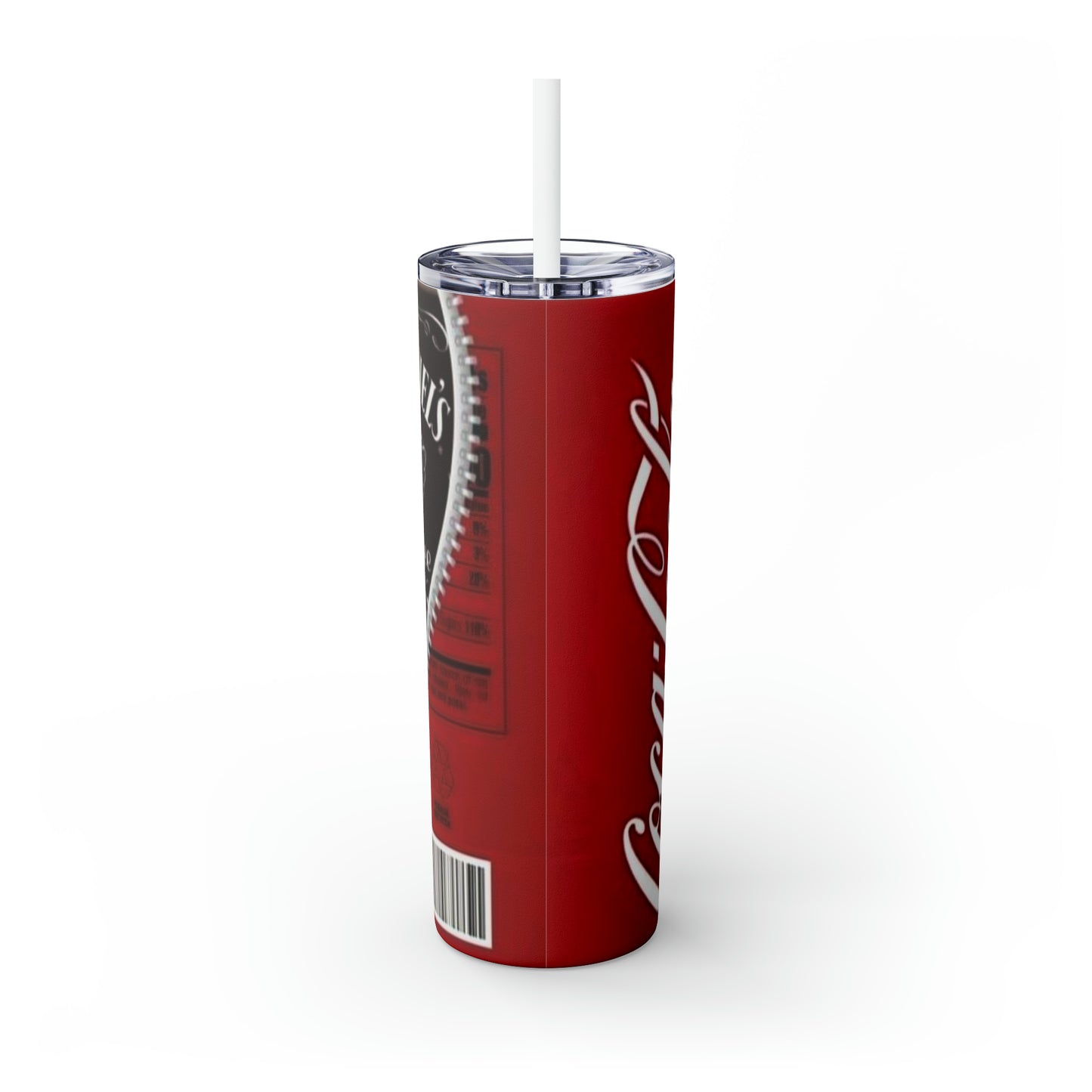 Cola Skinny Tumbler with Straw, 20oz