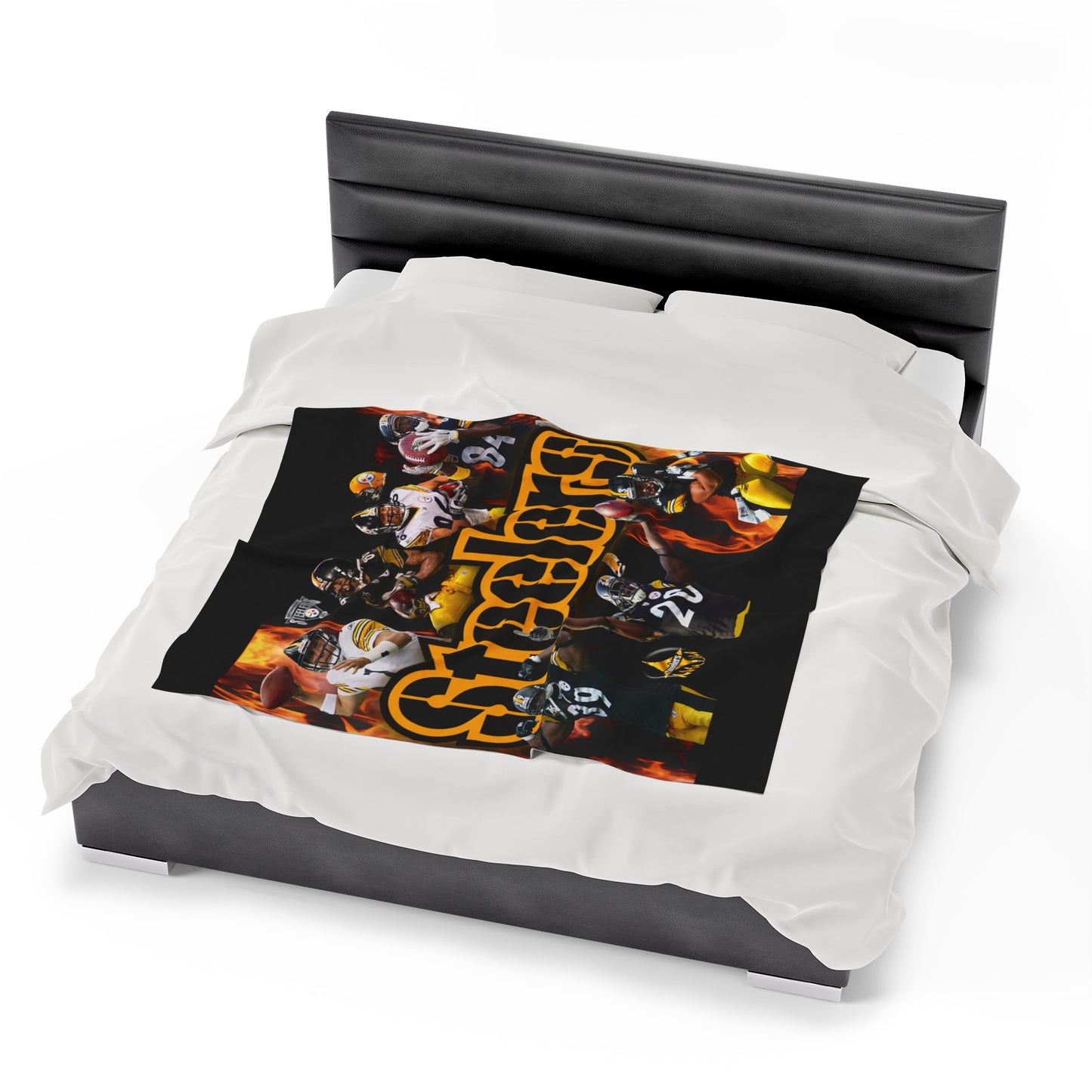Velveteen Plush Steelers Blanket