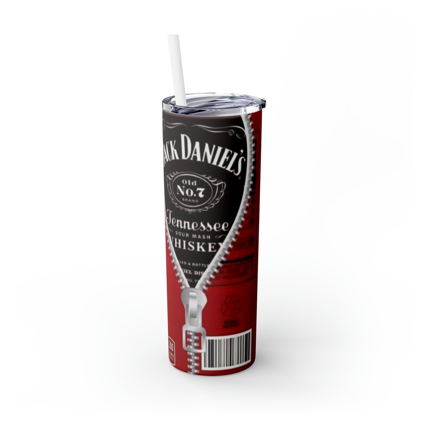 Cola Skinny Tumbler with Straw, 20oz