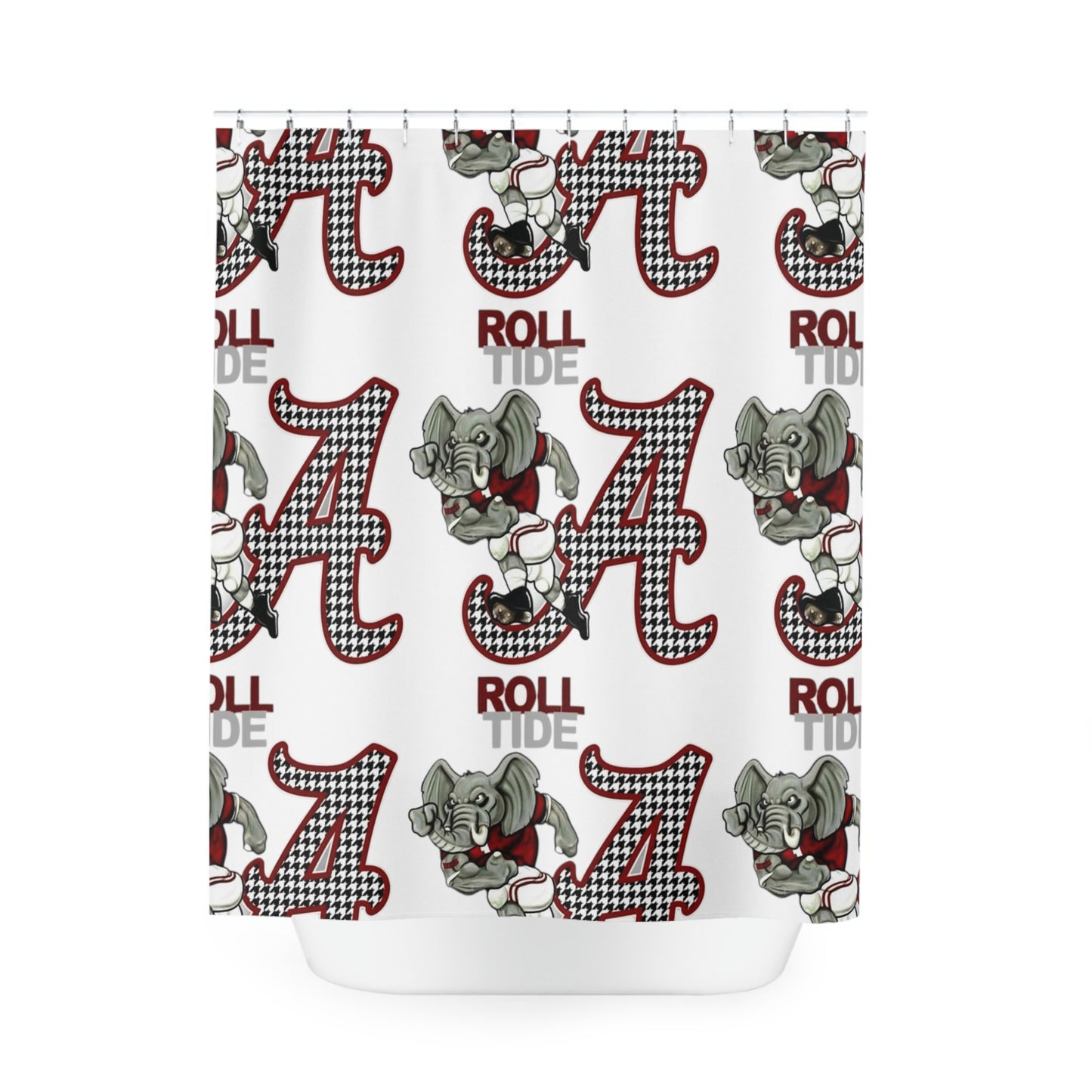 Roll tide Polyester Shower Curtain