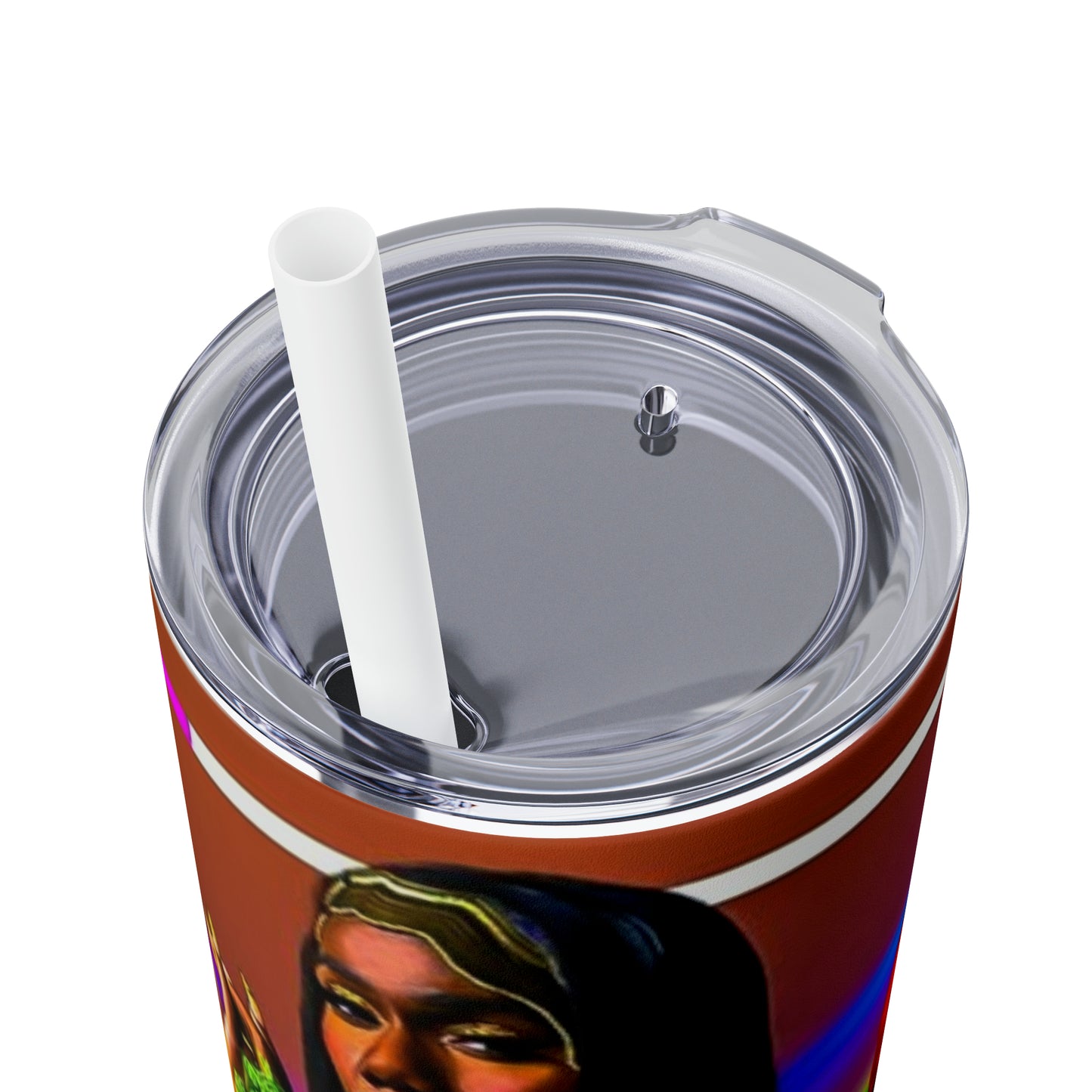 P valley Skinny Tumbler with Straw, 20oz