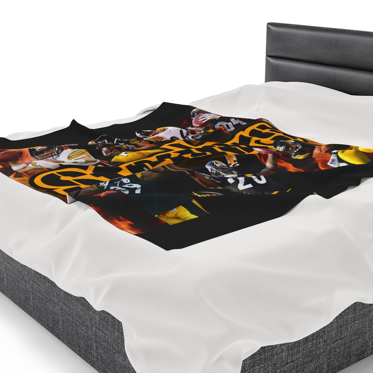 Velveteen Plush Steelers Blanket