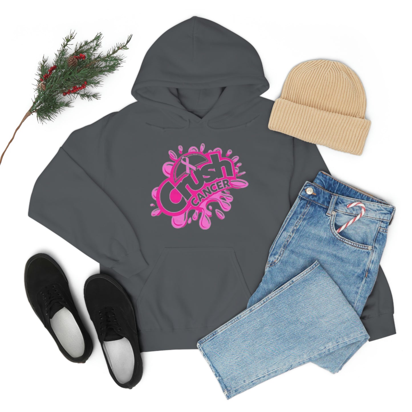 Crush Cancer Heavy Blend™ Hooded Sweatshirt